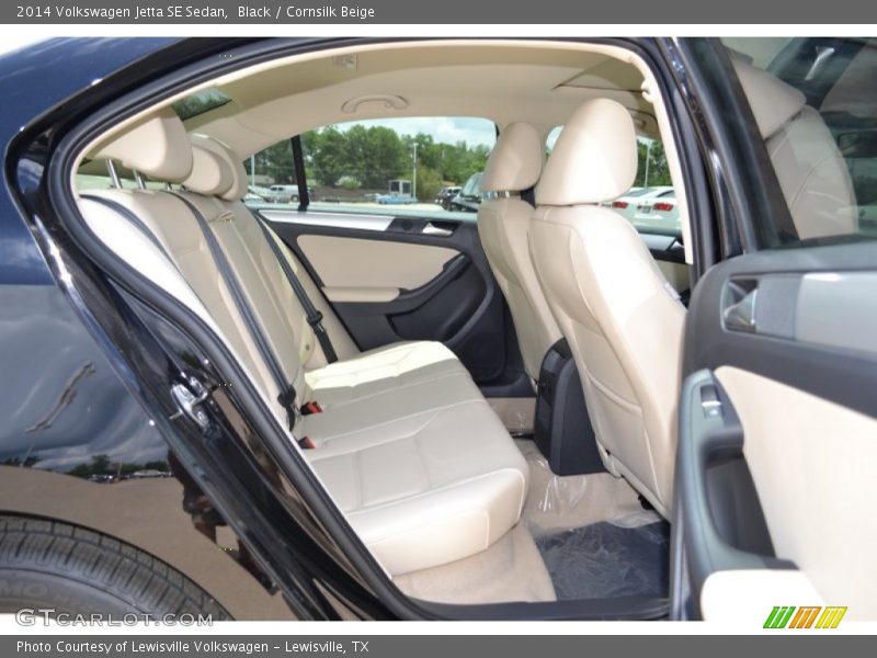 Black / Cornsilk Beige 2014 Volkswagen Jetta SE Sedan