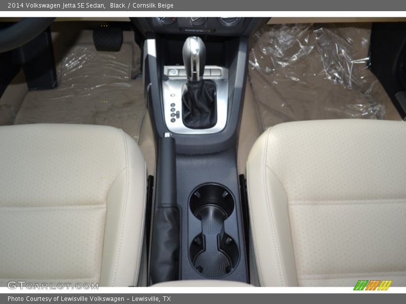 Black / Cornsilk Beige 2014 Volkswagen Jetta SE Sedan