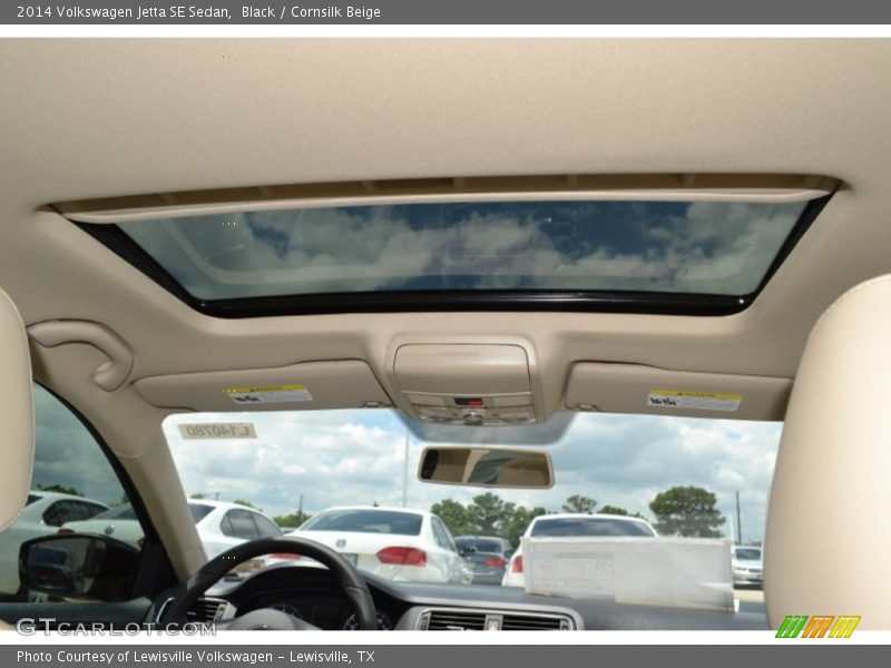 Black / Cornsilk Beige 2014 Volkswagen Jetta SE Sedan