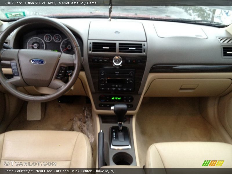 Merlot Metallic / Camel 2007 Ford Fusion SEL V6 AWD
