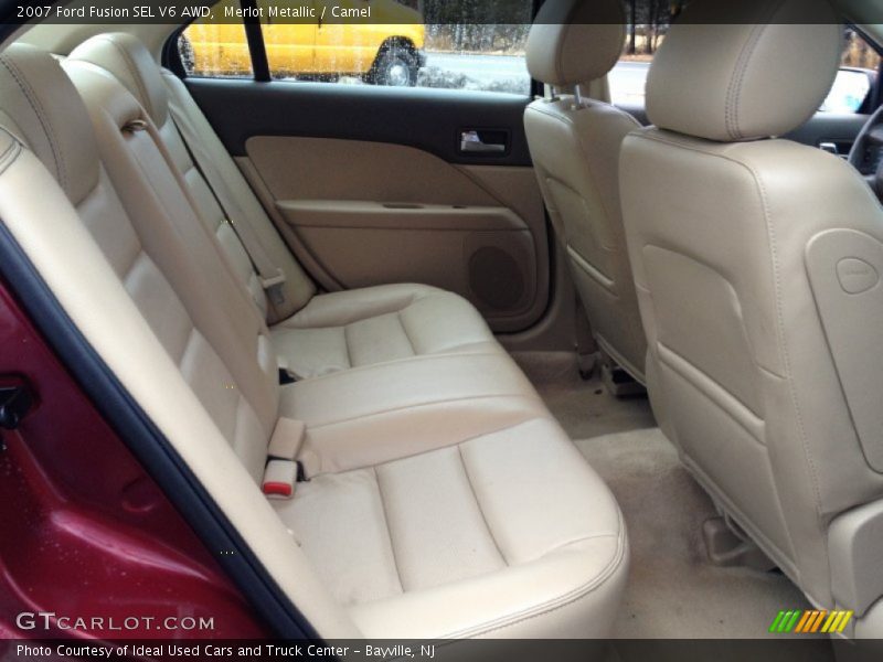 Merlot Metallic / Camel 2007 Ford Fusion SEL V6 AWD
