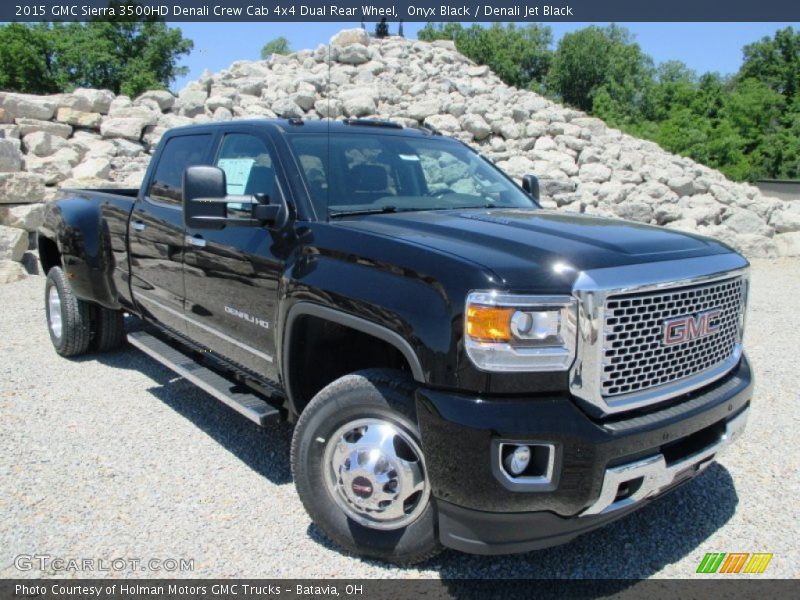 Onyx Black / Denali Jet Black 2015 GMC Sierra 3500HD Denali Crew Cab 4x4 Dual Rear Wheel