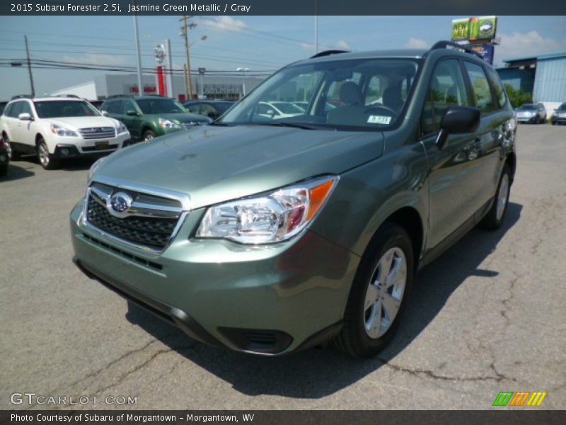 Jasmine Green Metallic / Gray 2015 Subaru Forester 2.5i