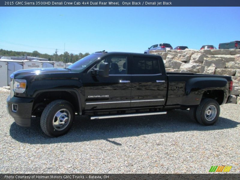 Onyx Black / Denali Jet Black 2015 GMC Sierra 3500HD Denali Crew Cab 4x4 Dual Rear Wheel