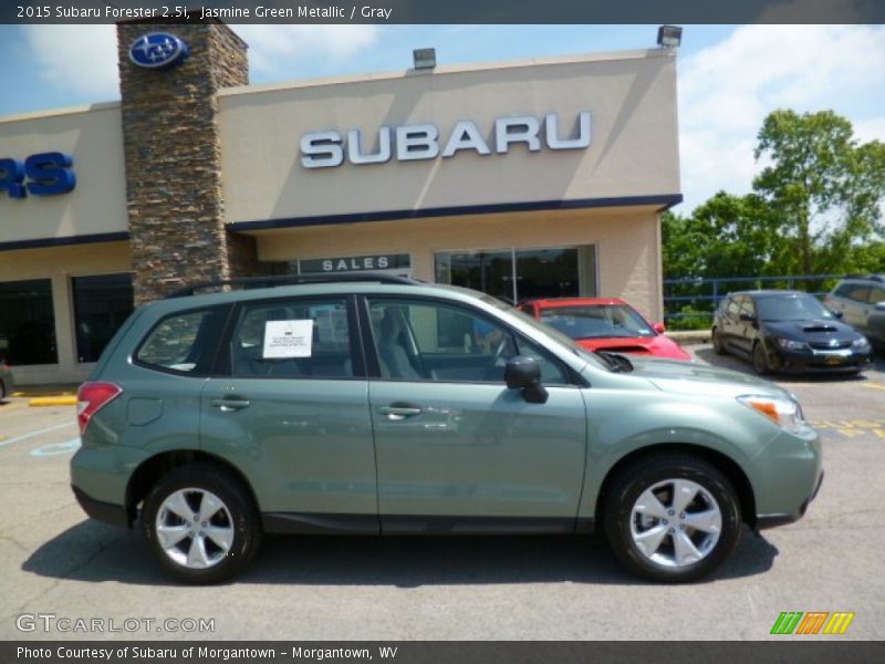 Jasmine Green Metallic / Gray 2015 Subaru Forester 2.5i