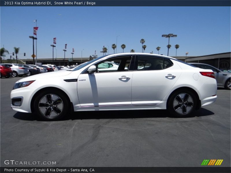  2013 Optima Hybrid EX Snow White Pearl