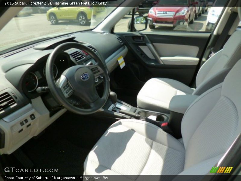 Jasmine Green Metallic / Gray 2015 Subaru Forester 2.5i