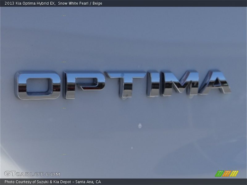Snow White Pearl / Beige 2013 Kia Optima Hybrid EX
