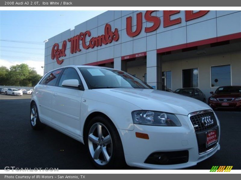 Ibis White / Black 2008 Audi A3 2.0T
