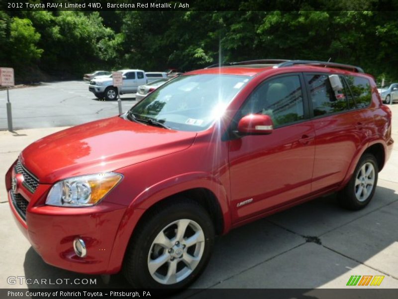 Barcelona Red Metallic / Ash 2012 Toyota RAV4 Limited 4WD