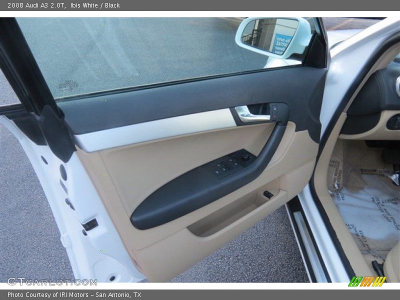 Ibis White / Black 2008 Audi A3 2.0T