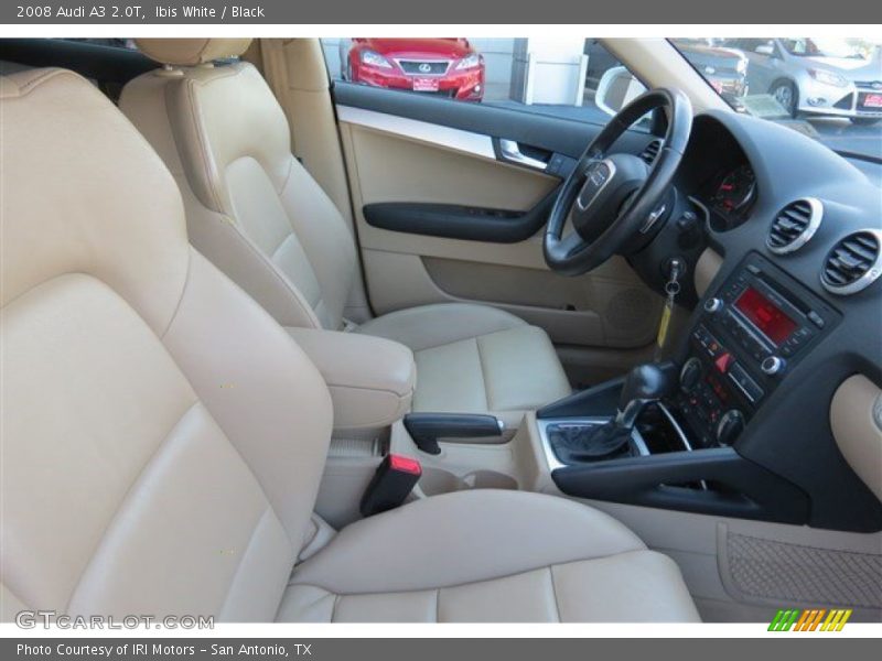 Ibis White / Black 2008 Audi A3 2.0T