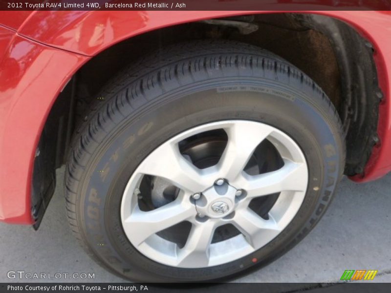 Barcelona Red Metallic / Ash 2012 Toyota RAV4 Limited 4WD