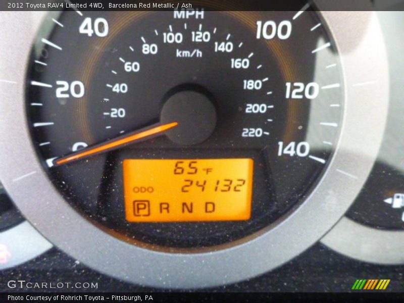 Barcelona Red Metallic / Ash 2012 Toyota RAV4 Limited 4WD