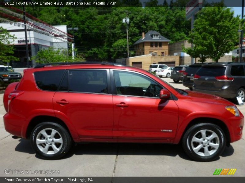 Barcelona Red Metallic / Ash 2012 Toyota RAV4 Limited 4WD