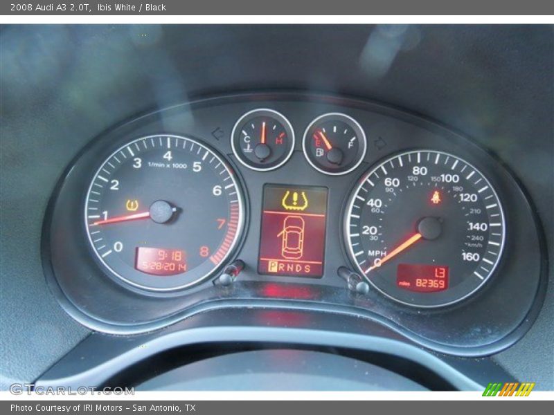 Ibis White / Black 2008 Audi A3 2.0T
