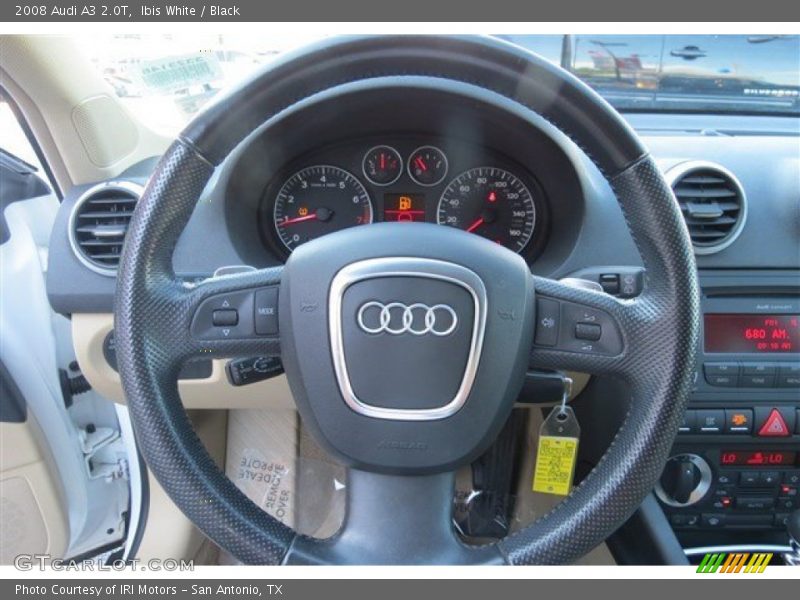Ibis White / Black 2008 Audi A3 2.0T