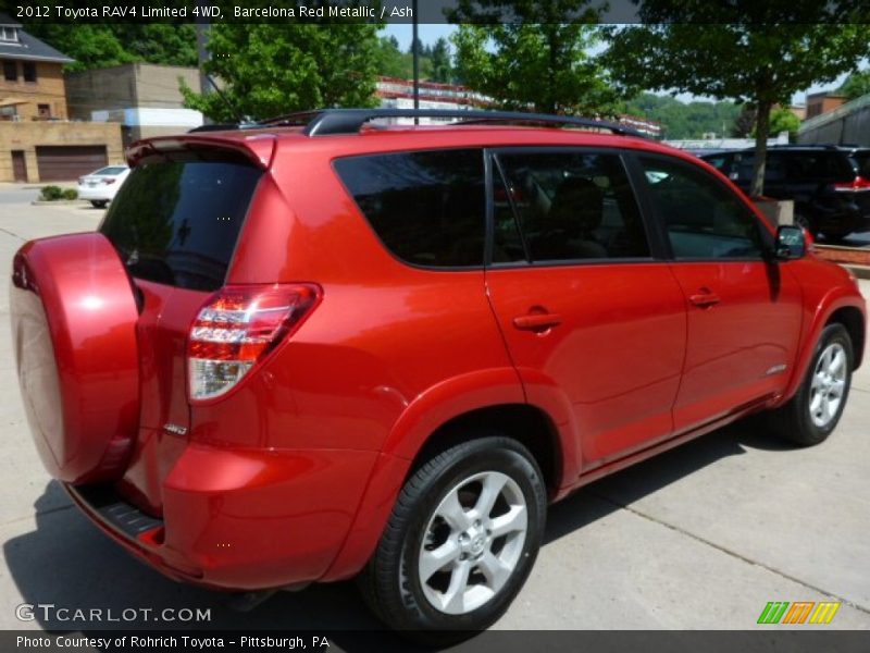 Barcelona Red Metallic / Ash 2012 Toyota RAV4 Limited 4WD
