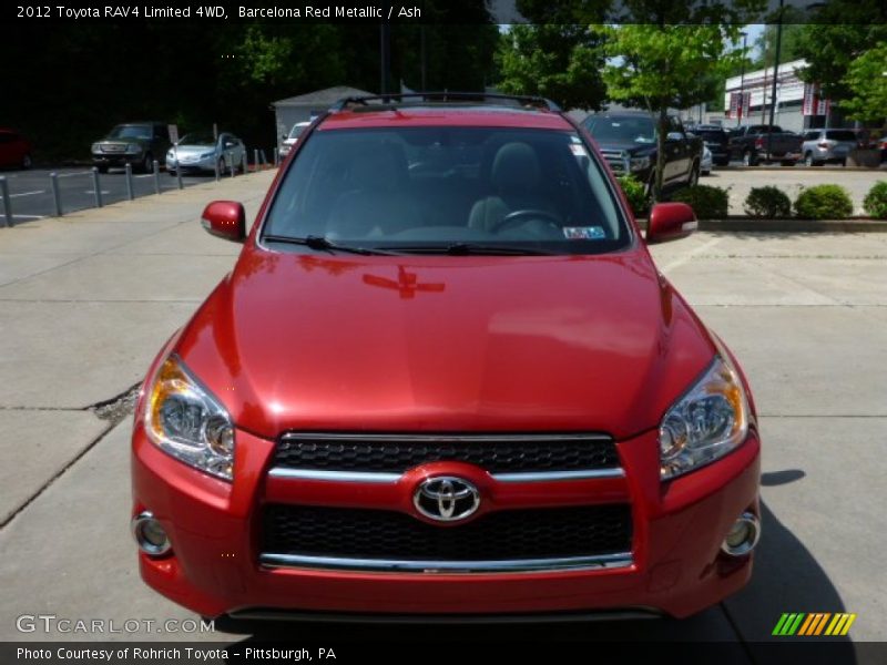 Barcelona Red Metallic / Ash 2012 Toyota RAV4 Limited 4WD