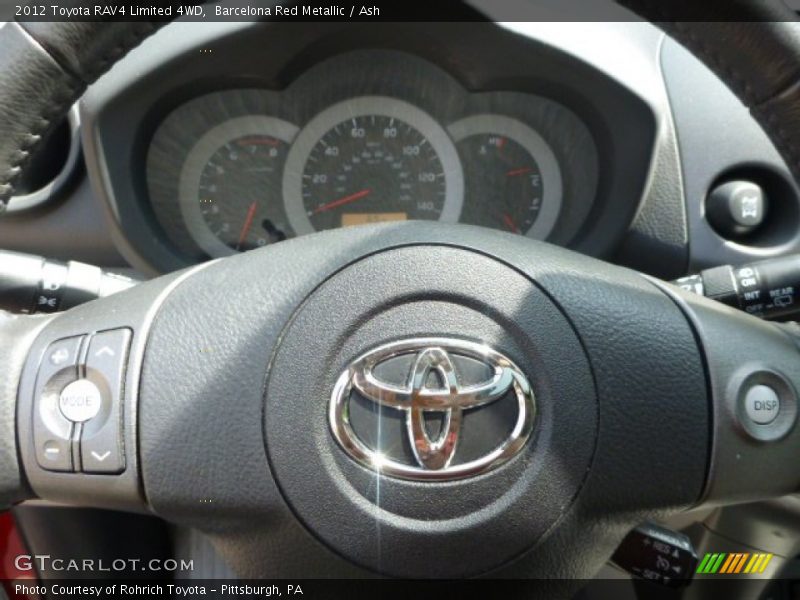 Barcelona Red Metallic / Ash 2012 Toyota RAV4 Limited 4WD