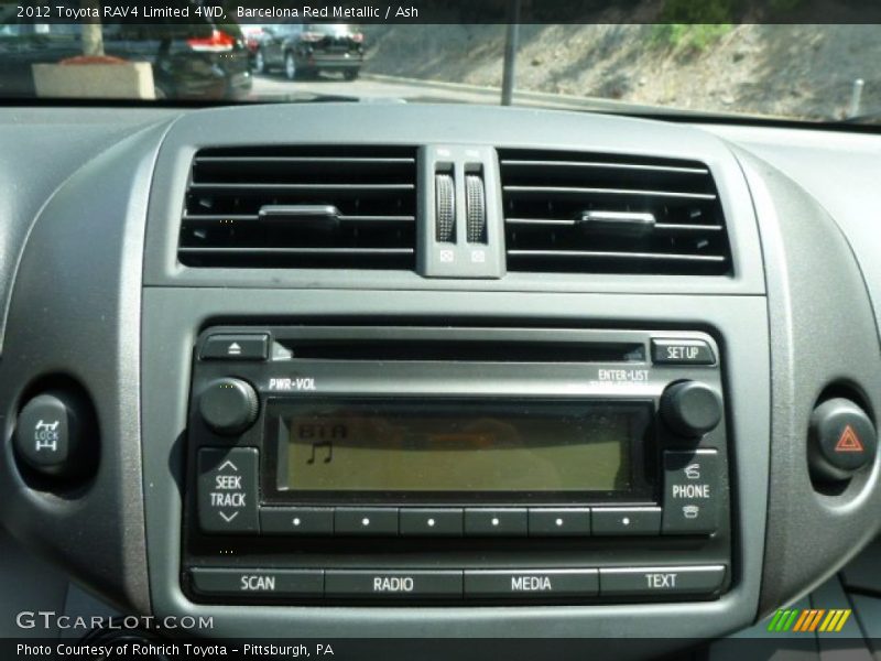 Barcelona Red Metallic / Ash 2012 Toyota RAV4 Limited 4WD