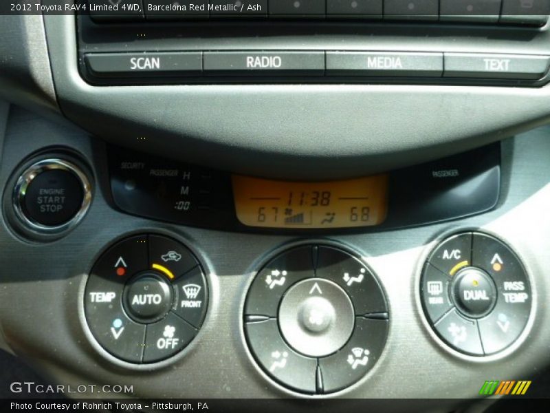 Barcelona Red Metallic / Ash 2012 Toyota RAV4 Limited 4WD