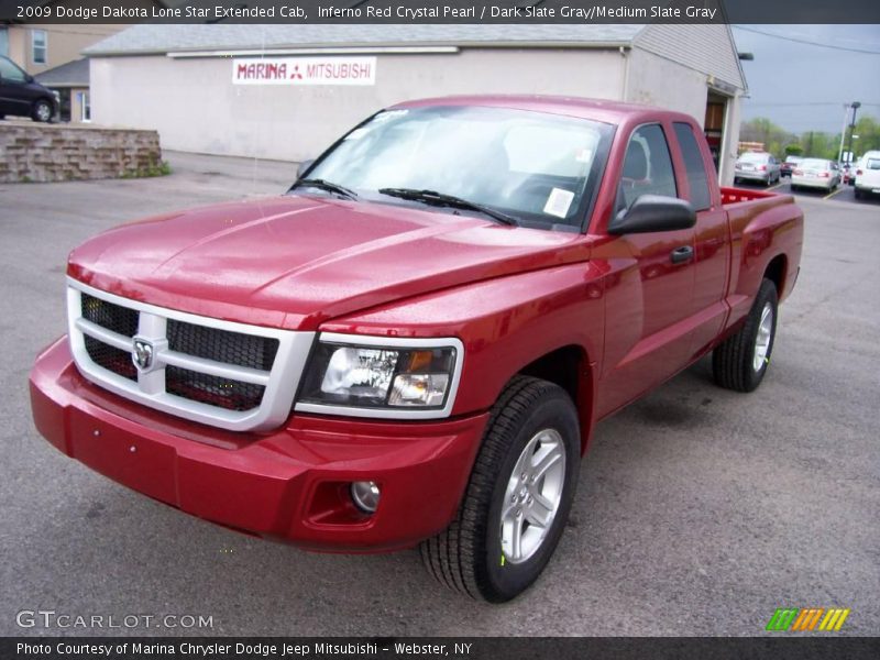 Inferno Red Crystal Pearl / Dark Slate Gray/Medium Slate Gray 2009 Dodge Dakota Lone Star Extended Cab
