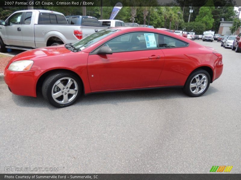 Crimson Red / Ebony 2007 Pontiac G6 GT Coupe