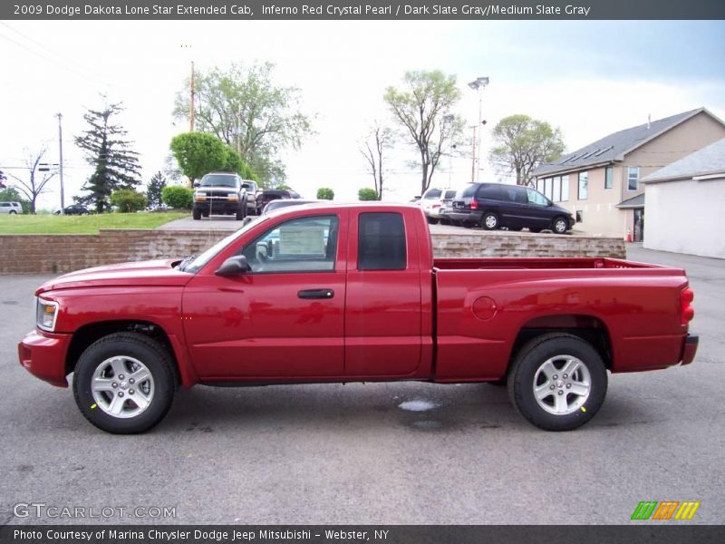 Inferno Red Crystal Pearl / Dark Slate Gray/Medium Slate Gray 2009 Dodge Dakota Lone Star Extended Cab
