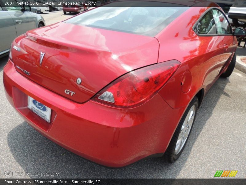 Crimson Red / Ebony 2007 Pontiac G6 GT Coupe