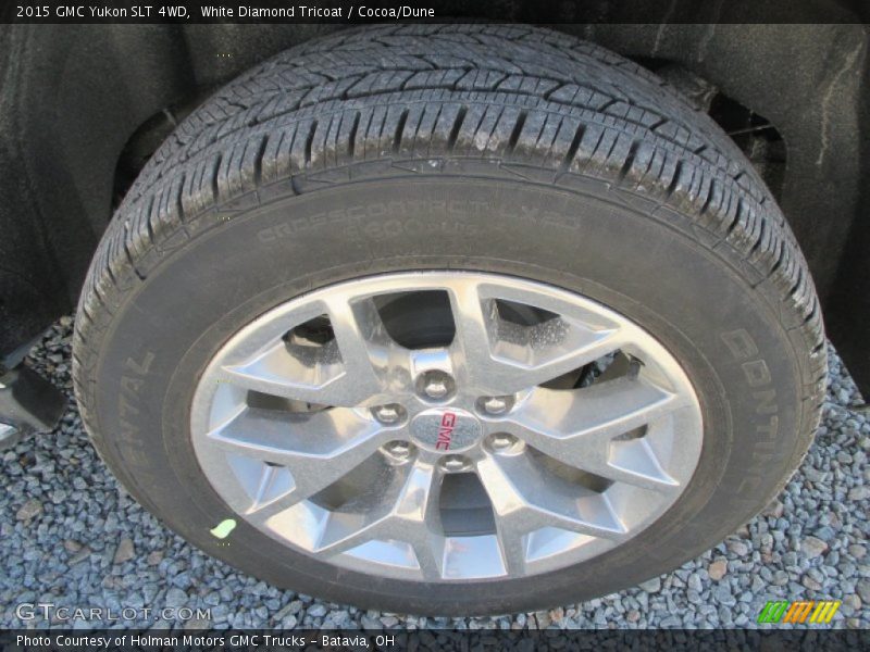 White Diamond Tricoat / Cocoa/Dune 2015 GMC Yukon SLT 4WD
