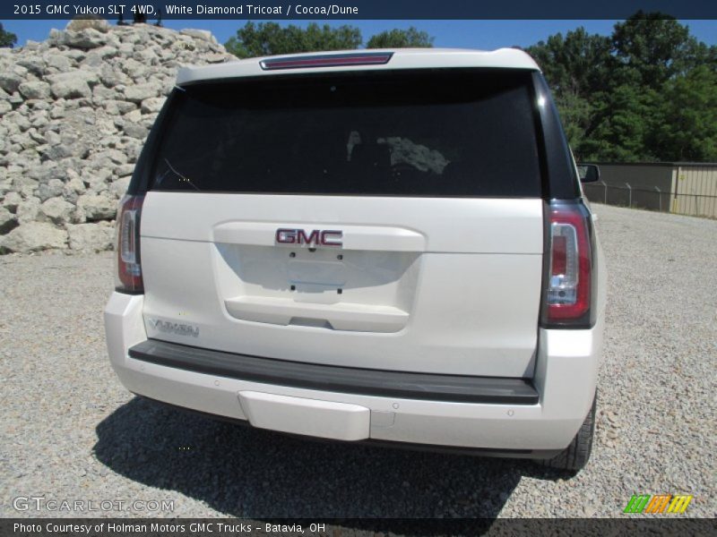 White Diamond Tricoat / Cocoa/Dune 2015 GMC Yukon SLT 4WD