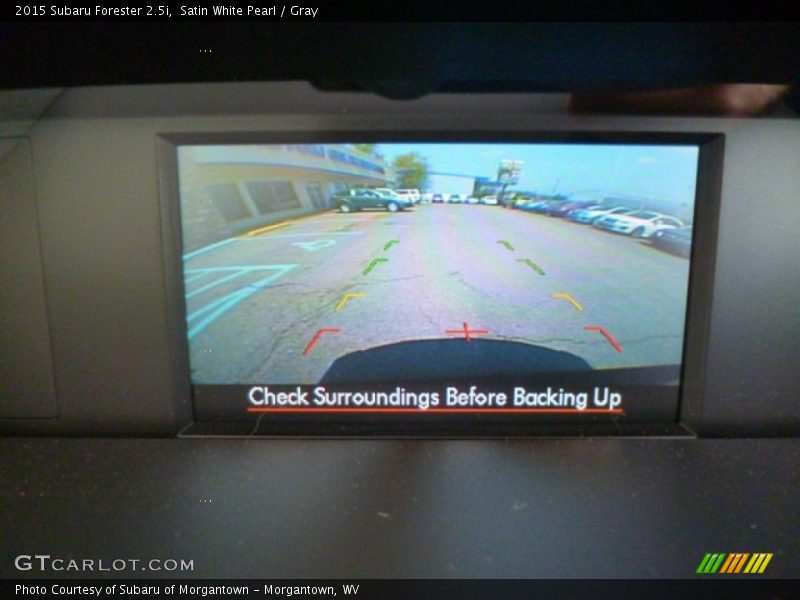 Satin White Pearl / Gray 2015 Subaru Forester 2.5i