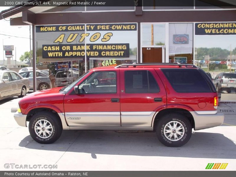 Magnetic Red Metallic / Pewter 2000 GMC Jimmy SLT 4x4