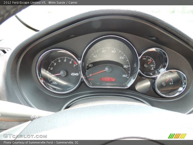 White Suede / Camel 2012 Ford Escape Limited V6