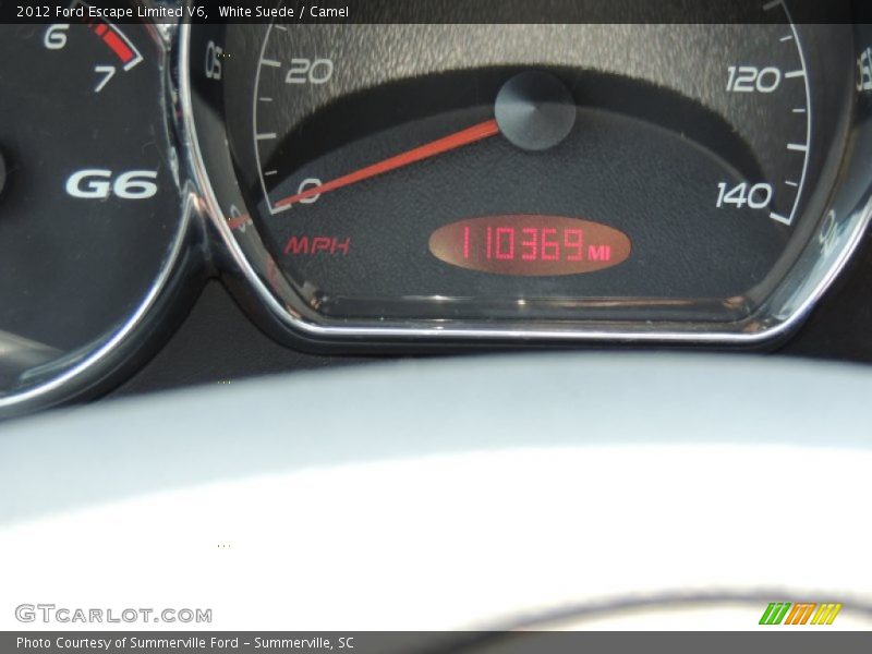 White Suede / Camel 2012 Ford Escape Limited V6