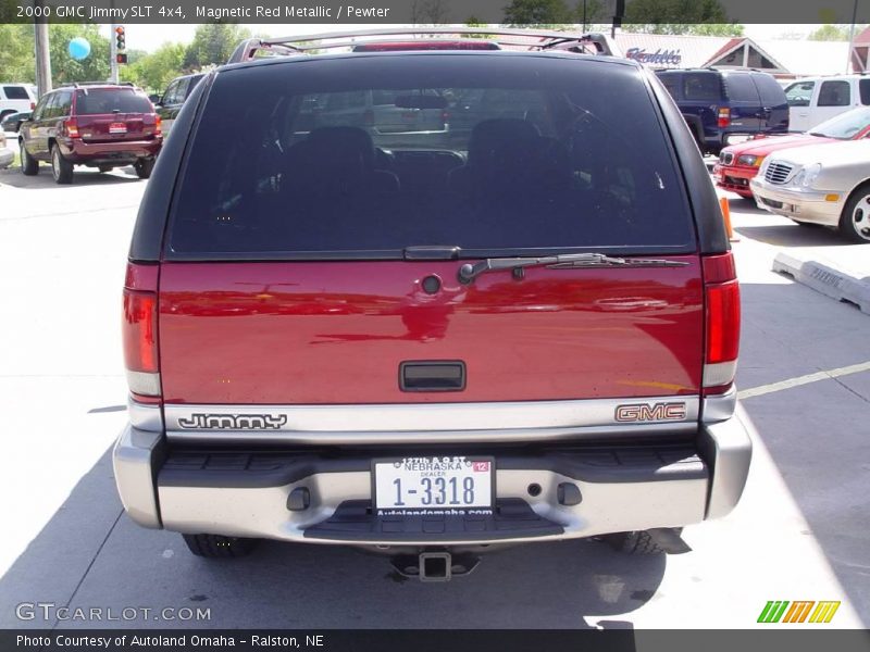 Magnetic Red Metallic / Pewter 2000 GMC Jimmy SLT 4x4