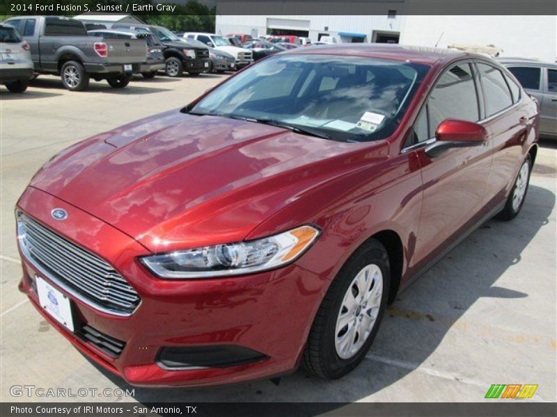 Sunset / Earth Gray 2014 Ford Fusion S