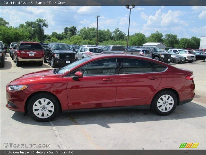 Sunset / Earth Gray 2014 Ford Fusion S