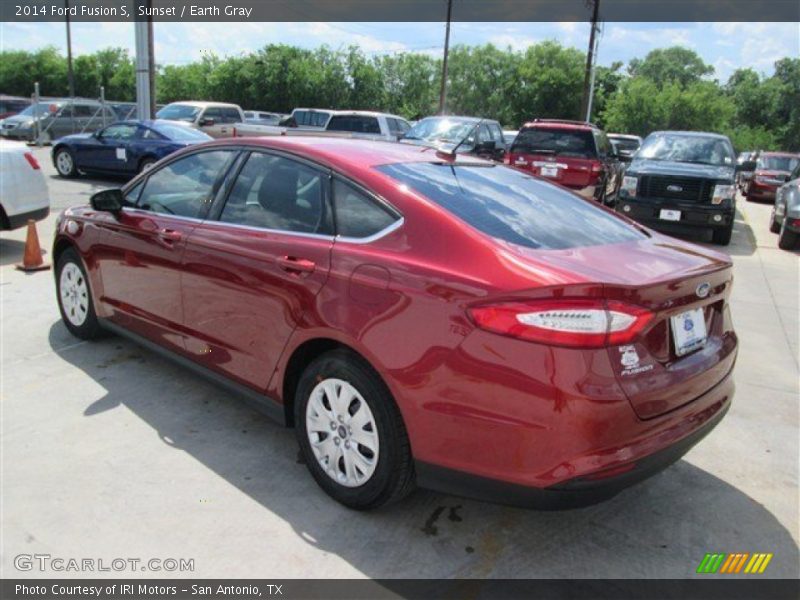 Sunset / Earth Gray 2014 Ford Fusion S