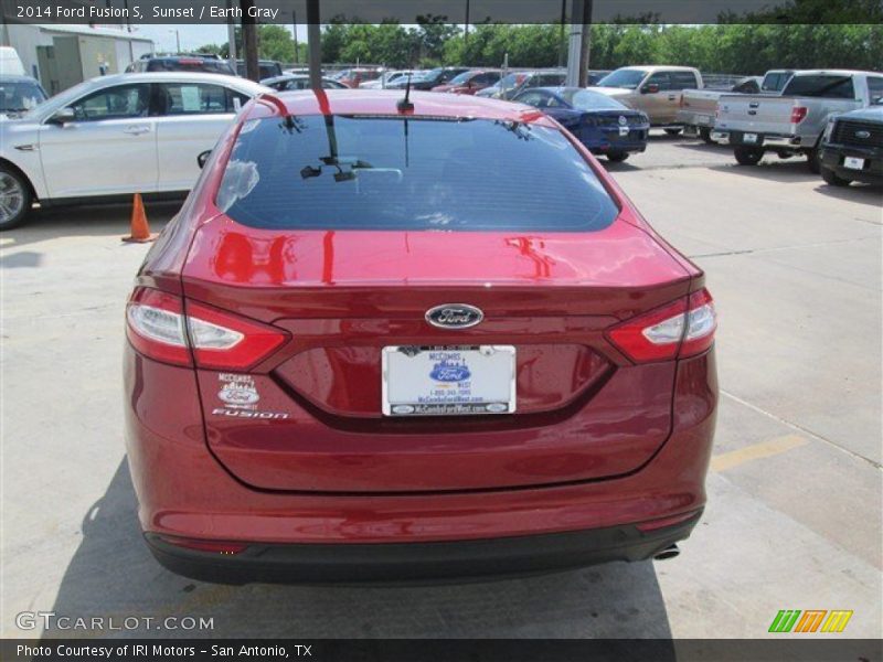 Sunset / Earth Gray 2014 Ford Fusion S