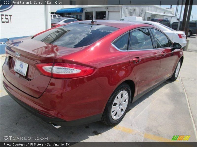 Sunset / Earth Gray 2014 Ford Fusion S