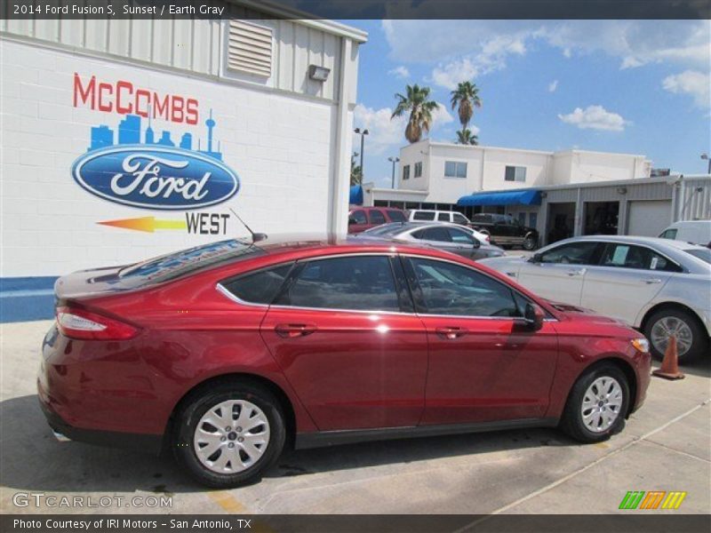 Sunset / Earth Gray 2014 Ford Fusion S