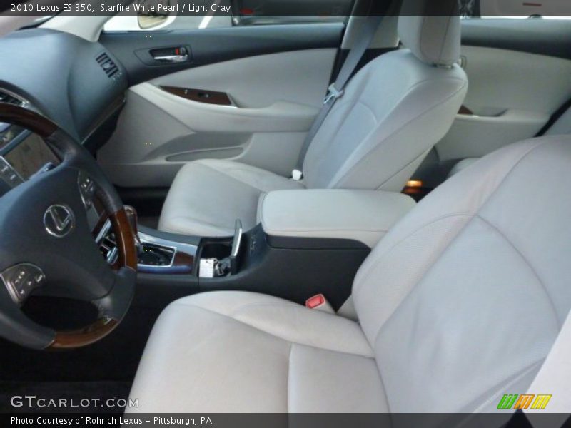 Starfire White Pearl / Light Gray 2010 Lexus ES 350