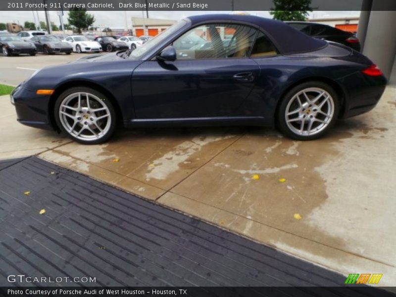 Dark Blue Metallic / Sand Beige 2011 Porsche 911 Carrera Cabriolet