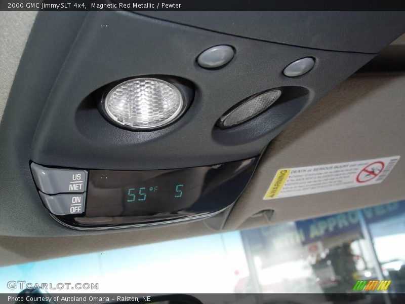 Magnetic Red Metallic / Pewter 2000 GMC Jimmy SLT 4x4