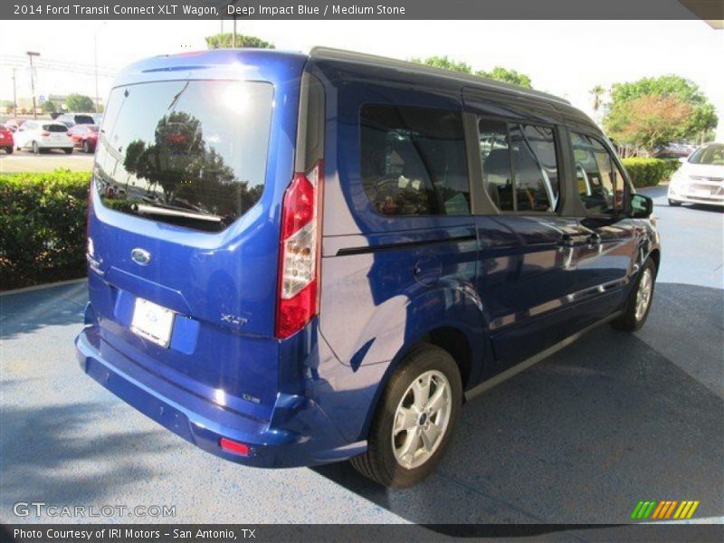 Deep Impact Blue / Medium Stone 2014 Ford Transit Connect XLT Wagon
