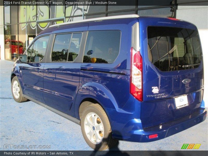 Deep Impact Blue / Medium Stone 2014 Ford Transit Connect XLT Wagon
