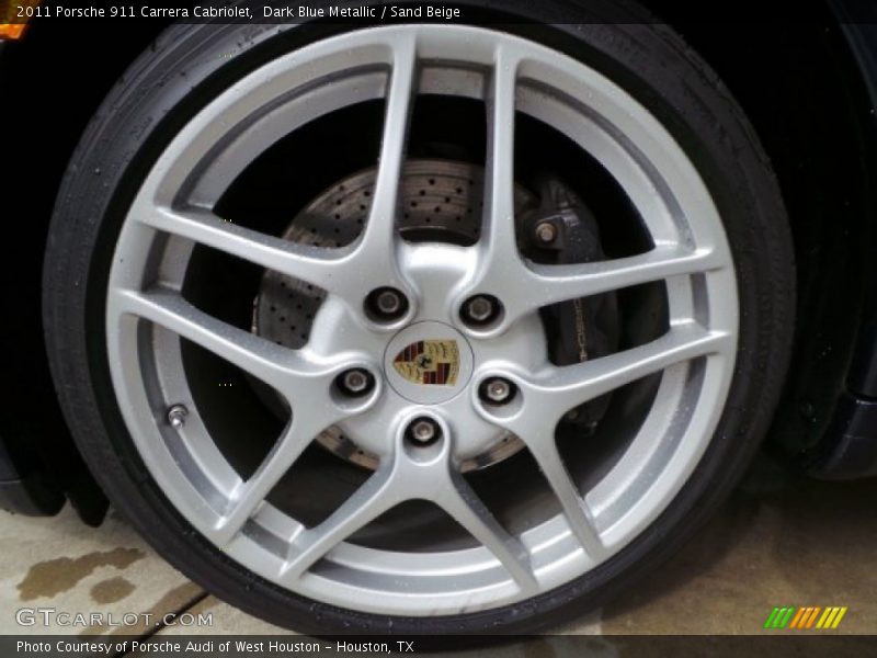 Dark Blue Metallic / Sand Beige 2011 Porsche 911 Carrera Cabriolet