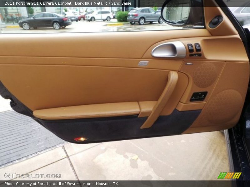 Dark Blue Metallic / Sand Beige 2011 Porsche 911 Carrera Cabriolet